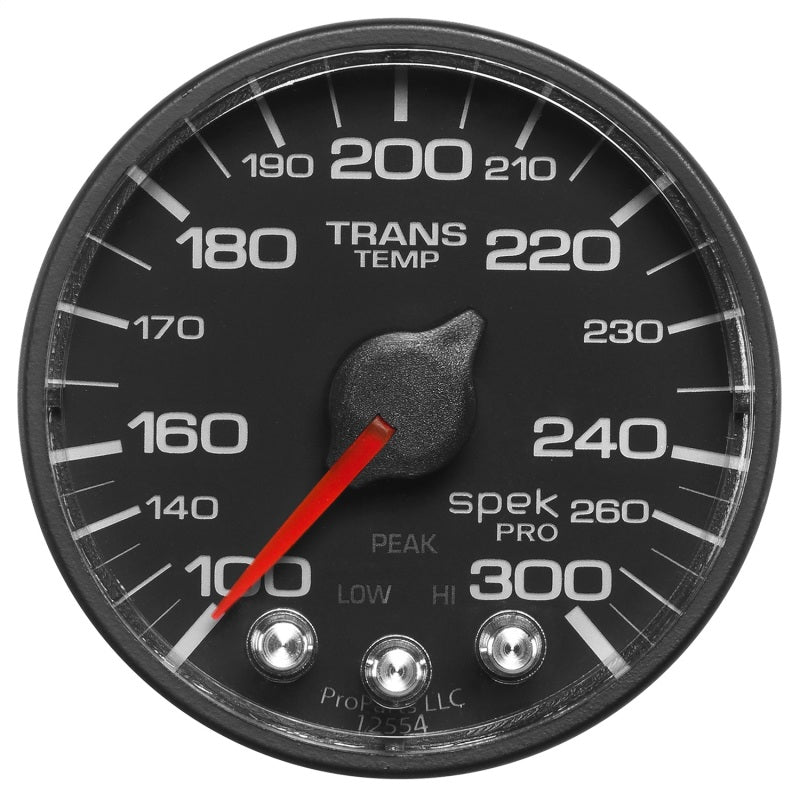 Autometer Spek-Pro 52.4mm 100-300 Deg F Digital Stepper Motor Trans Temp Gauge AutoMeter Gauges