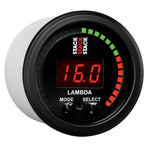 Autometer Stack Instruments 52mm Wideband Air-Fuel Ratio (LAMBDA) Gauge - Black AutoMeter Gauges