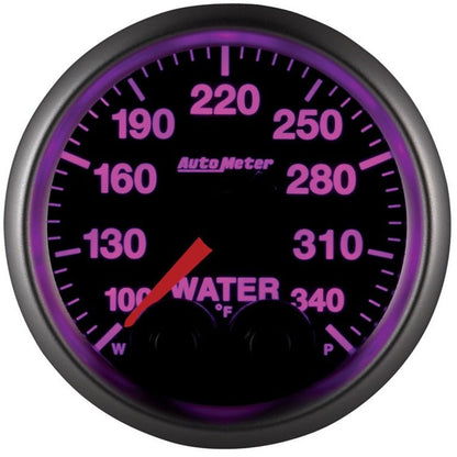 Autometer Elite 52mm 100-340 Deg F Water Temperature Peak and Warn Gauge w/ Electonic Control AutoMeter Gauges