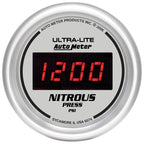 Autometer Ultra-Lite 2-1/16in 1600 PSI Digital Nitrous Pressure Gauge - Silver AutoMeter Gauges