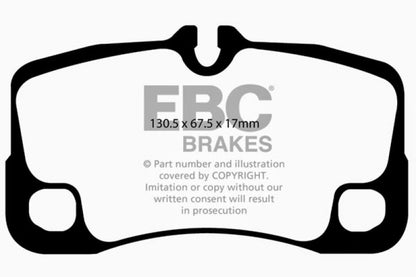 EBC 07-09 Porsche 911 (997) Greenstuff Rear Brake Pads