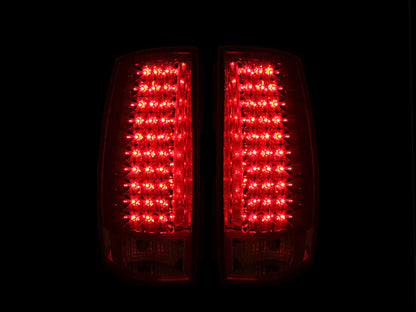 ANZO 2007-2014 Chevrolet Suburban LED Taillights Red/Clear G4