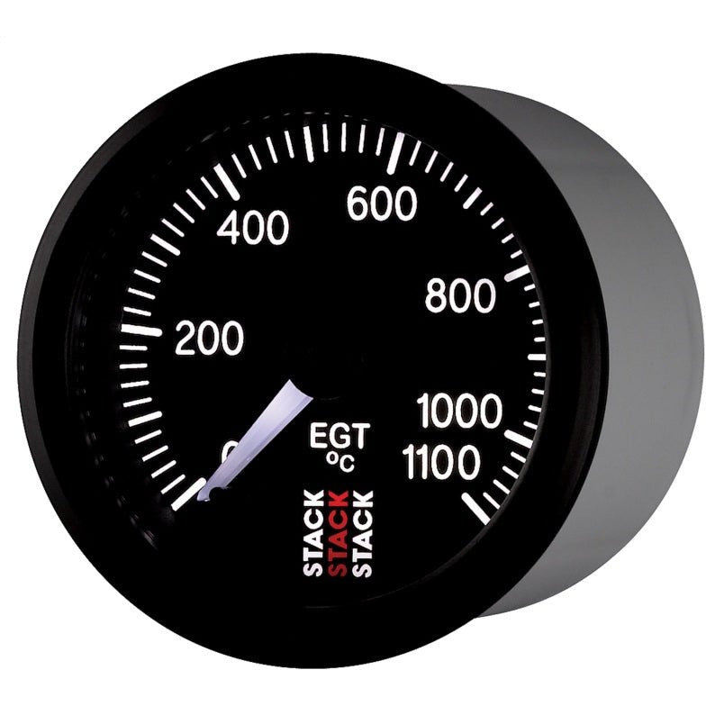 Autometer Stack 52mm 0-1100 Deg C Pro Stepper Motor Exhaust Gas Temp Gauge - Black AutoMeter Gauges