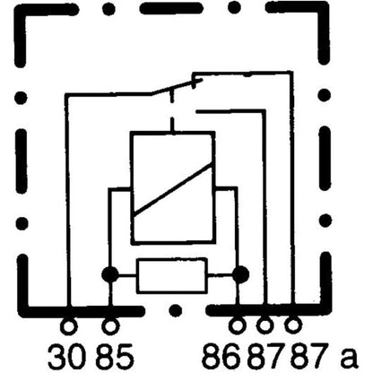 Hella Relay Micro Iso 5 Pole 12V Spst Res Hella Light Accessories and Wiring