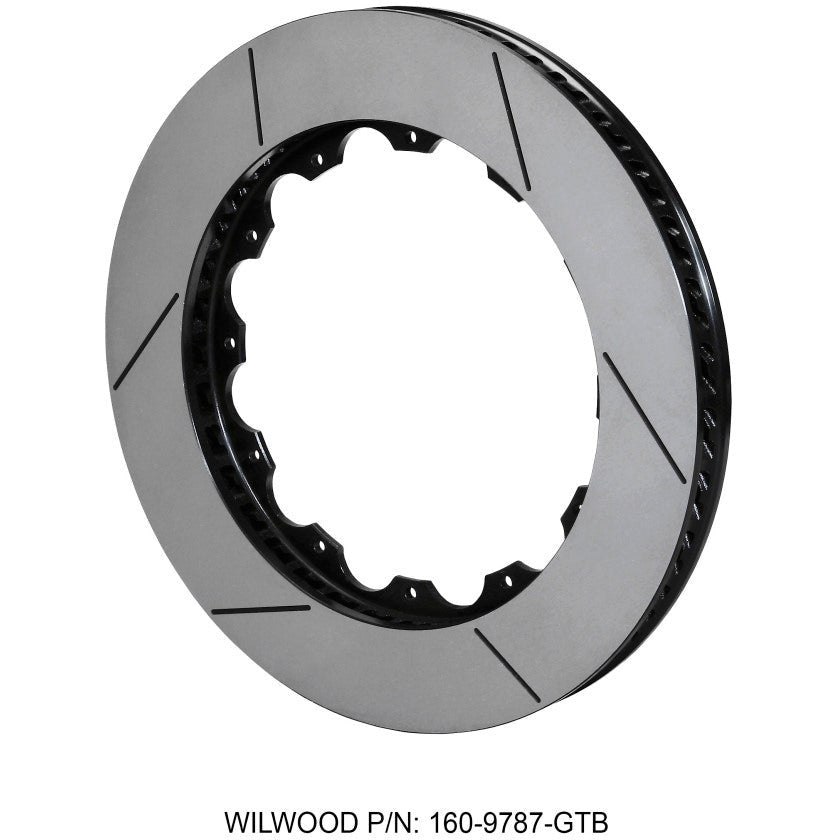 Wilwood Rotor-SV-GT 72 SPC-37 -RH-BLK 14.25 x 1.25 - 12 on 9.19in Wilwood Brake Rotors - 2 Piece