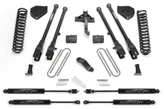 Fabtech 18 Ford F450/F550 4WD Diesel 6in 4Link Sys w/Coils & Stealth