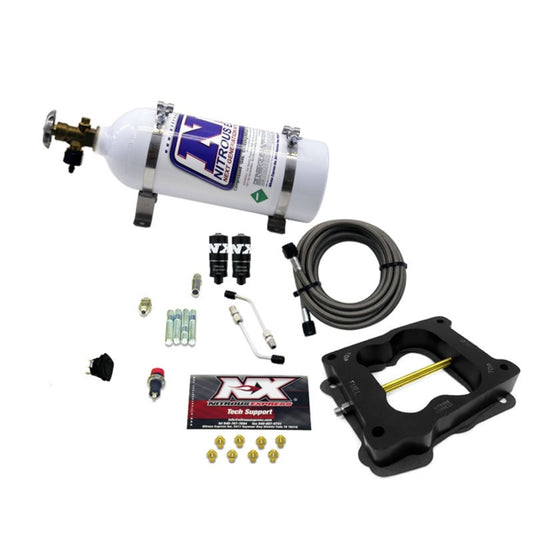 Nitrous Express Q-Jet/Holley Spread Bore Hitman Nitrous Kit (100-150-200HP) w/5lb Bottle Nitrous Express Nitrous Systems