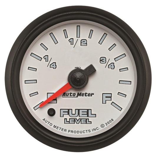 Autometer Pro-Cycle Gauge Fuel Level 2 1/16in 0-280 Programmable White AutoMeter Gauges