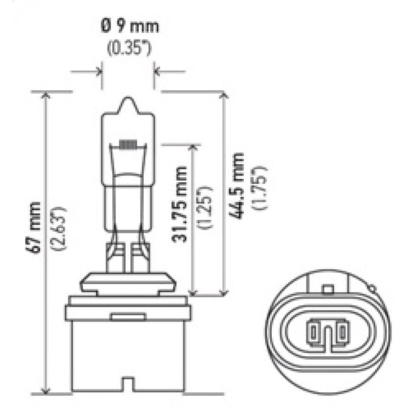 Hella Bulb 887 12V 50W Pg13 T325 Hella Bulbs