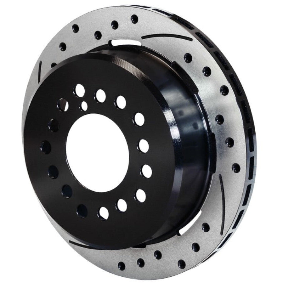 Wilwood Rotor-2.32in Offset-SRP-BLK-Drill-LH 12.19 x .810-5 x 4.75in-.44/.48/.50 Studs Wilwood Brake Rotors - 2 Piece