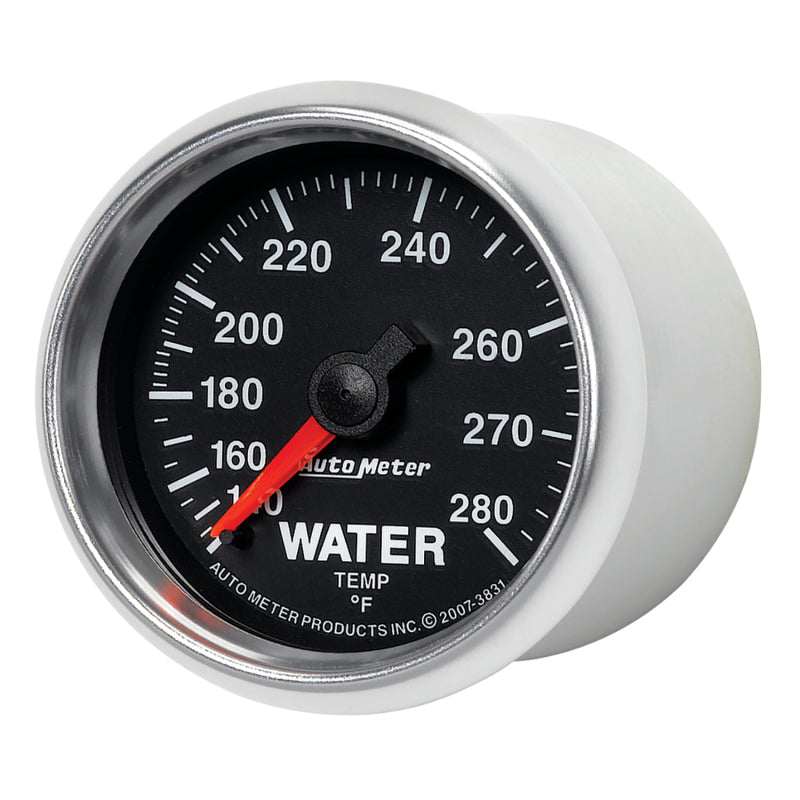 AutoMeter Gauge Water Temp 2-1/16in. 140-280 Deg. F Mechanical Gs AutoMeter Gauges