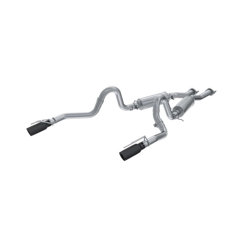 MBRP 99-04 Ford Mustang GT 4.6L 2.5in. Dual Split Rear AL Cat Back w/ 3.5in. Dual Wall Blk. Tips