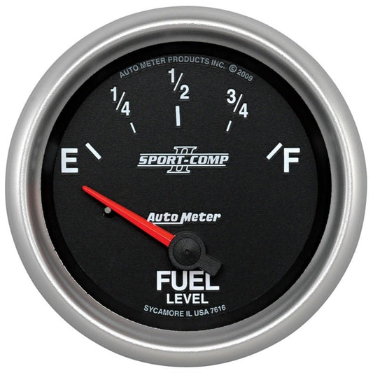 Autometer Sport-Comp II 2-5/8in Fuel Level Gauge AutoMeter Gauges