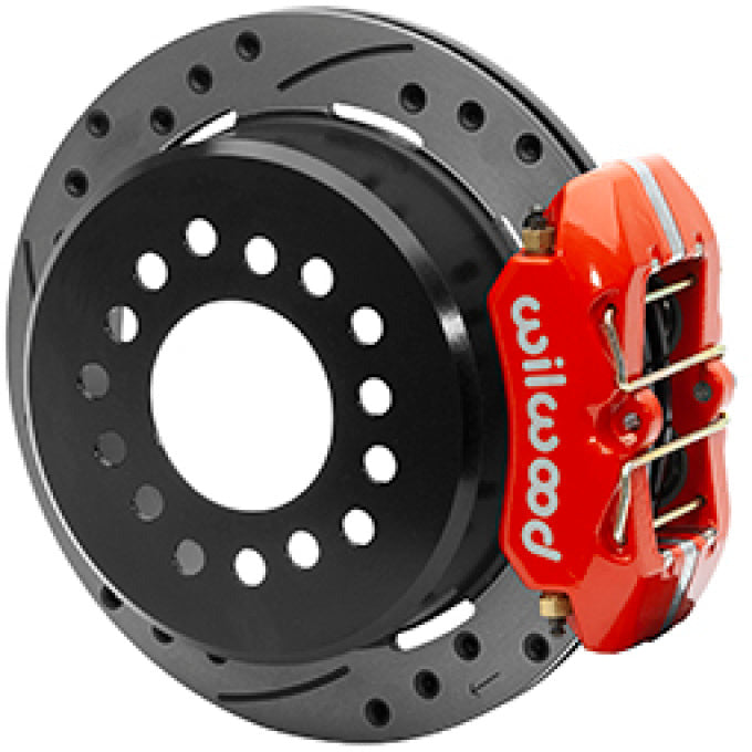 Wilwood Dynapro Low-Profile 11.00in P-Brake Kit Dust Seal 2.36in Offset - Drilled Red Wilwood Big Brake Kits