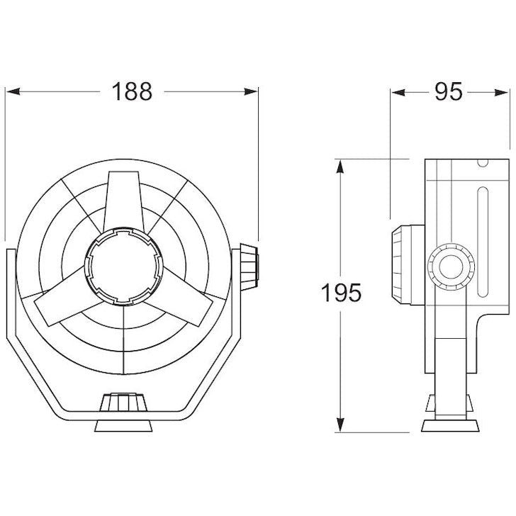 Hella Fan Turbo 2Speed 12V Wht Hella Light Accessories and Wiring