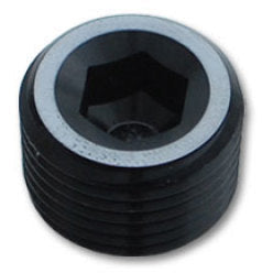 Vibrant 1/8in NPT Socket Pipe Plugs - Aluminum Vibrant Fittings