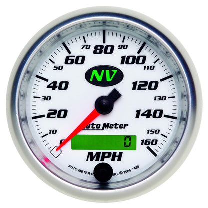 AutoMeter Gauge Speedometer 3-3/8in. 160MPH Elec. Programmable NV AutoMeter Gauges