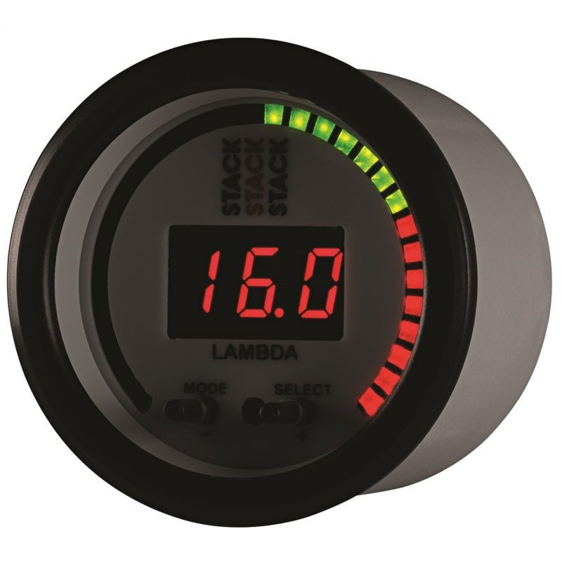 Autometer Stack 52mm Pro-Control Wideband Air/Fuel Ratio (Lambda) Gauge - White AutoMeter Gauges