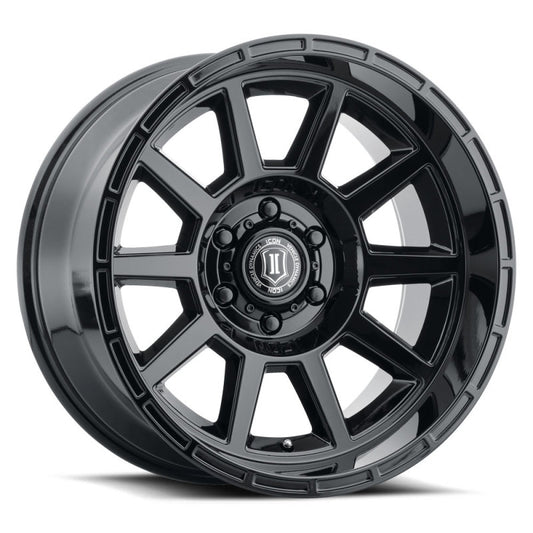 ICON Recoil 20x10 5x5 -24mm Offset 4.5in BS Gloss Black Wheel
