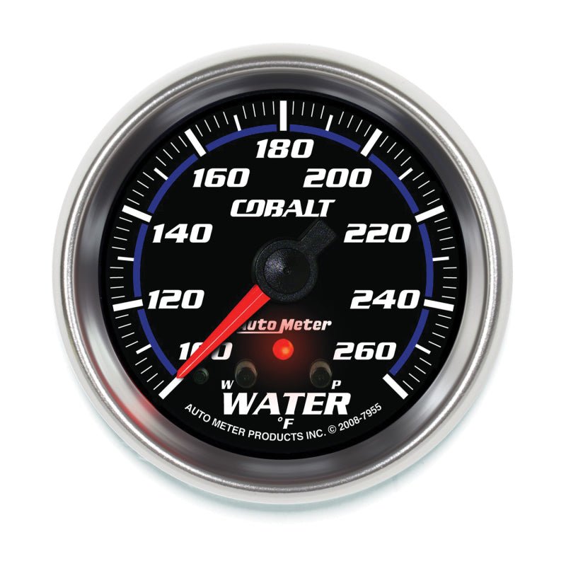 Autometer Cobalt 66.7mm 100-260 Degree F DSM Water Temperature Gauge AutoMeter Gauges