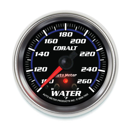 Autometer Cobalt 66.7mm 100-260 Degree F DSM Water Temperature Gauge AutoMeter Gauges