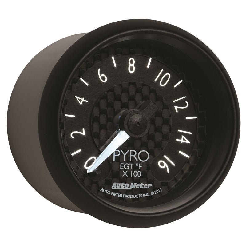 Autometer GT Series 52mm Full Sweep Electronic 0-1600 Deg F EGT/Pyrometer Gauge AutoMeter Gauges