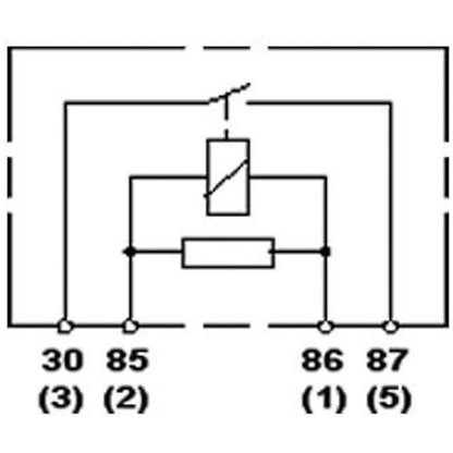 Hella Relay Mini Power Iso 4 Pole 12V Spst Res Bkt Hella Light Accessories and Wiring