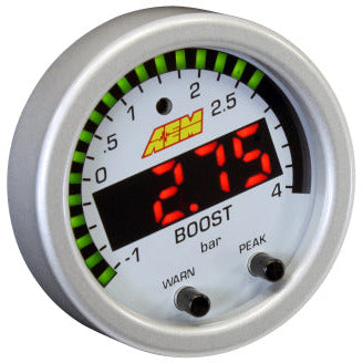 AEM X-Series Boost Pressure -30inHg 60psi Gauge Kit AEM Gauges