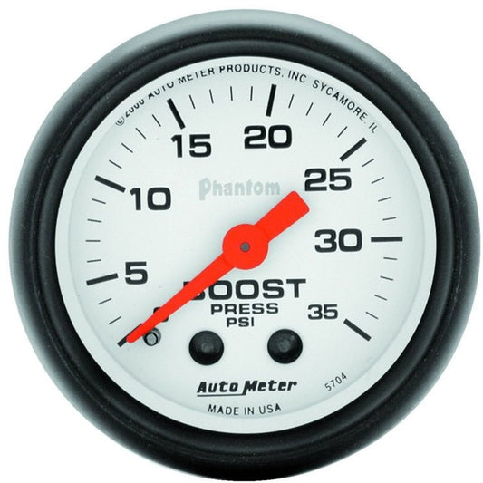 Autometer Phantom 52mm 35 PSI Mechanical Boost Gauge AutoMeter Gauges