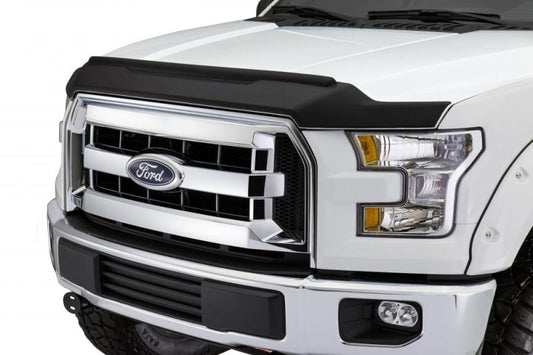 AVS 15-18 Ford F-150 Aeroskin II Textured Low Profile Hood Shield - Black