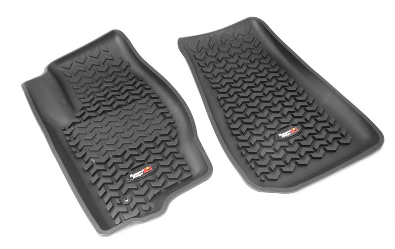 Rugged Ridge Floor Liner Front Black 2007-2012 Dodge / Jeep Caliber / 07-17 Compass / Patriot MK Rugged Ridge Floor Mats - Rubber