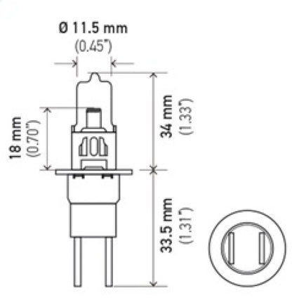 Hella Bulb H3C 12V 55W Xen Wht Xb (2)