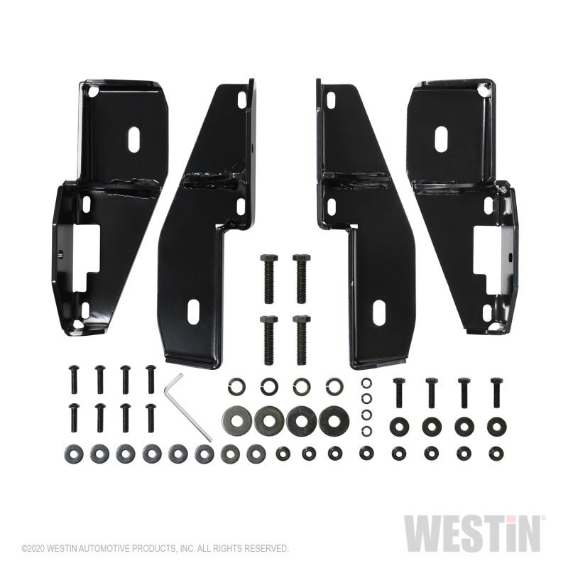 Westin 2020 Jeep Gladiator Platinum 4 Oval Nerf Step Bars - Black