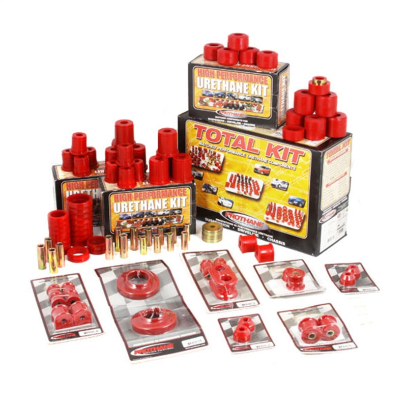 Rugged Ridge Polyurethane Bushing Kit Red 97-06 Jeep Wrangler TJ Rugged Ridge Bushing Kits