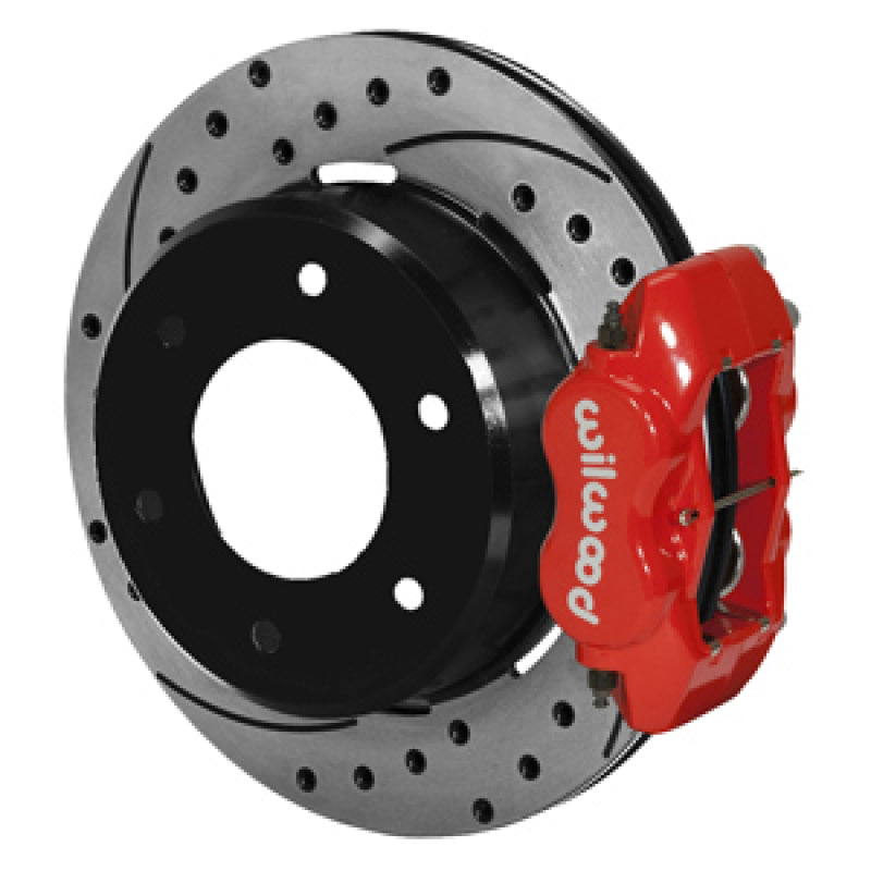 Wilwood 63-87 C10/C15 Dynalite FDLI Red Calipers 12.19 x .81in D/S Rotors 6-Lug Rear Disc Brake Kit Wilwood Big Brake Kits