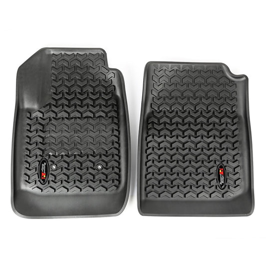 Rugged Ridge Floor Liner Front Black 2015-2019 Chevrolet / GMC Colorado / Canyon Extended Cab Rugged Ridge Floor Mats - Rubber