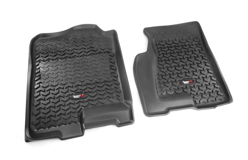 Rugged Ridge Floor Liner Front Black 1999-2006 Chevrolet Silverado / GMC Sierra 1500 Rugged Ridge Floor Mats - Rubber