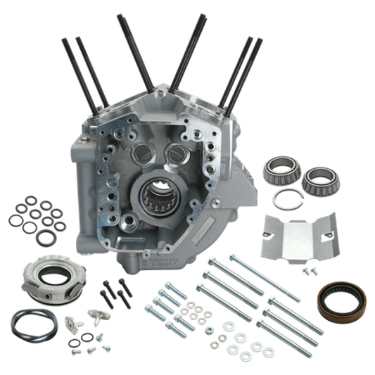 S&S Cycle 99-06 BT 4-18in Bore Crankcase - Silver