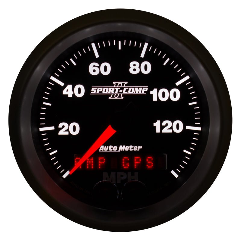 Autometer Sport-Comp II 3-3/8in 0-140MPH In-Dash Electronic GPS Programmable Speedometer AutoMeter Gauges