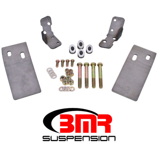 BMR 79-04 Fox Mustang Plate Style Torque Box Reinforcement Plates Upper Only - Natural BMR Suspension Diff Braces