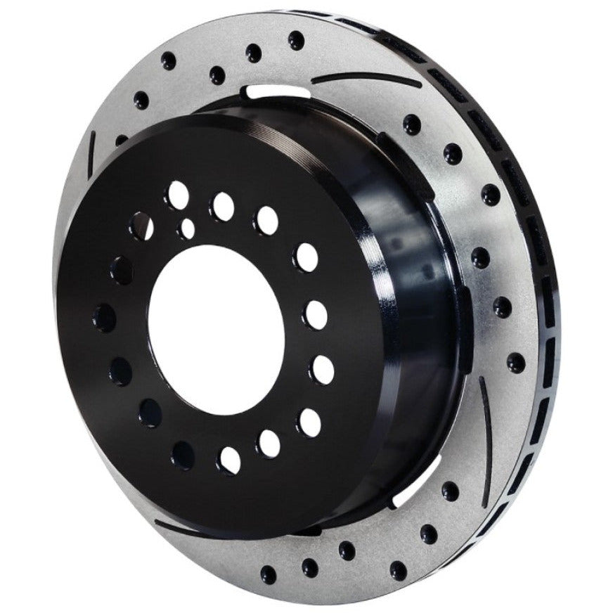 Wilwood Rotor-1.91in Offset-SRP-BLK-Drill-LH 12.19 x .810 - 5 Lug 3.12in Reg-C10 Wilwood Brake Rotors - 2 Piece