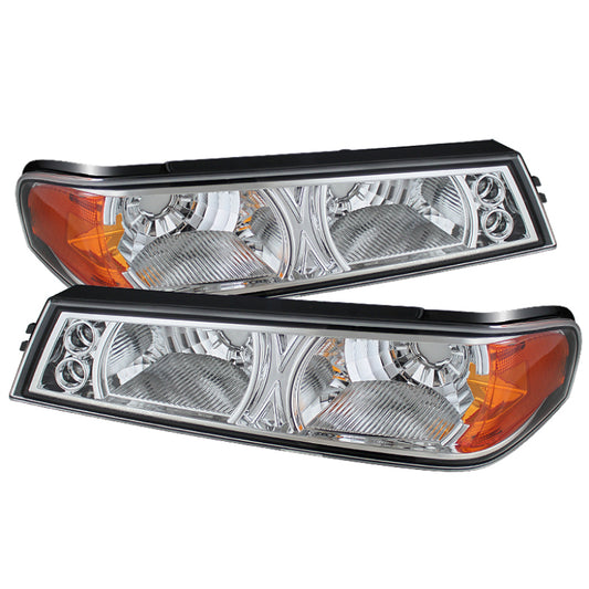 Xtune Chevy Colorado 04-12 / GMC Canyon 04-12 Bumper Lights Chrome CBL-YD-CCO04-C SPYDER Sidemarkers & Indicators