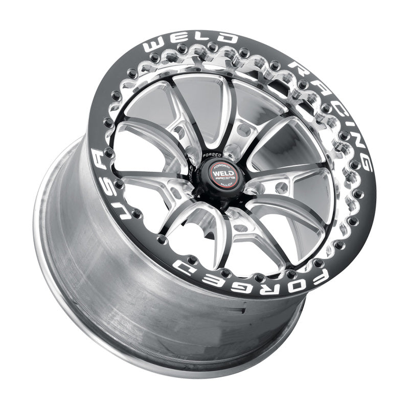 Weld S80 18x5 / 5x4.5 BP / 2.1in. BS (-23mm Offset) Black Wheel 3.18 ID (High Pad) - non-Beadlock Weld Wheels - Forged