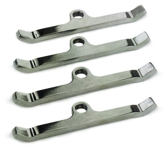 Moroso Ford Valve Cover Hold Downs - Steel - Chrome Plated - Set of 4