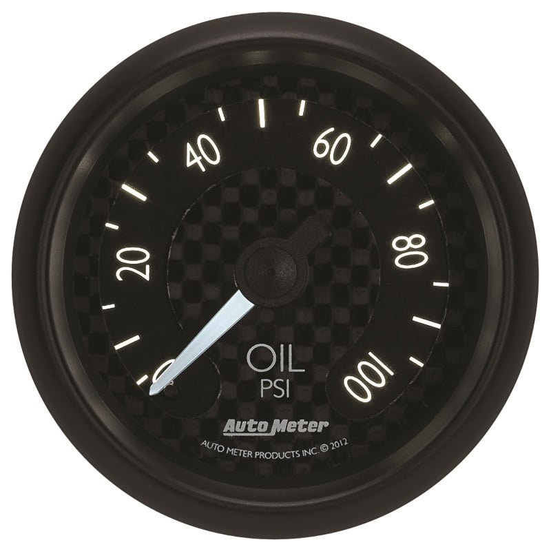 Autometer GT Series 52mm Mechanical 0-100 psi Oil Pressure Gauge AutoMeter Gauges