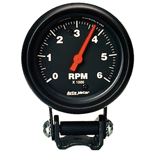 Autometer Black 2 5/8 inch  6000 rpm Tachometer Mini Tach Gauge AutoMeter Uncategorized