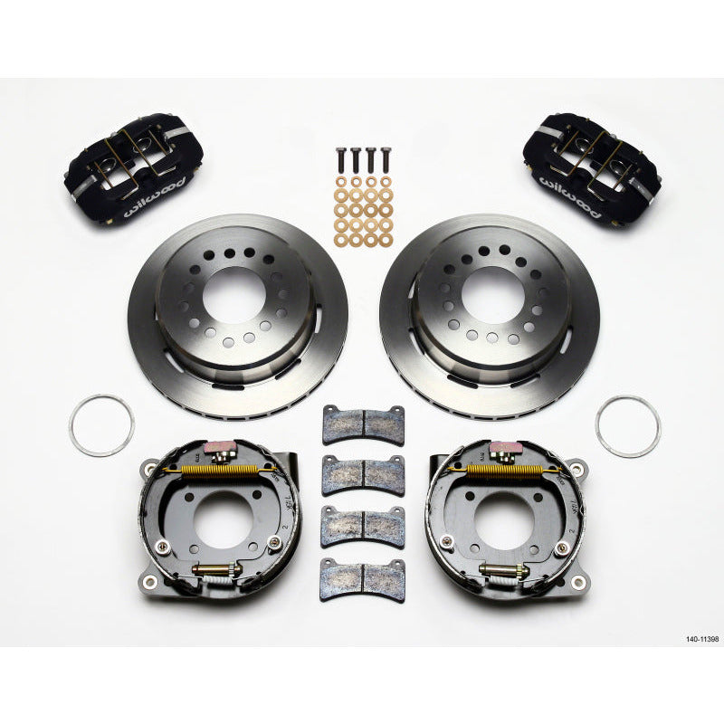 Wilwood Dynapro Low-Profile 11.00in P-Brake Kit Chevy 12 Bolt 2.75in Off w/ C-Clips Wilwood Big Brake Kits