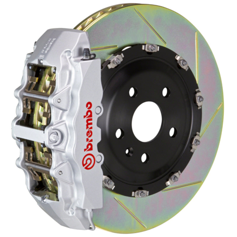 Brembo 00-06 Suburban/Yukon XL Fr GT BBK 6Pis Cast 2pc 380x34 2pc Rotor Slotted Type1-Silver