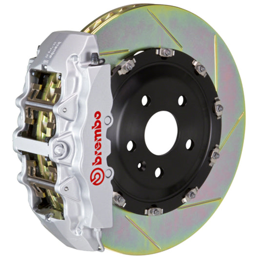 Brembo 07-15 Q7 (4L) Front GT BBK 8 Piston Cast 380x34 2pc Rotor Slotted Type-1-Silver