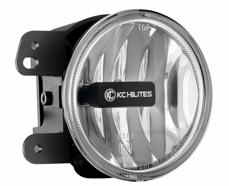 KC HiLiTES 07-09 Jeep JK Gravity G4 LED Light 10w SAE/ECE Clear Fog Beam (Single)